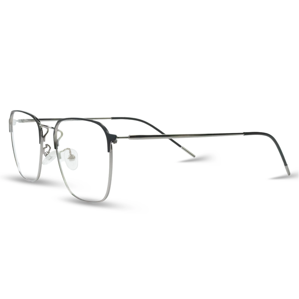 Titanium Clubmaster 9453 - blinked.pk